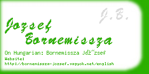 jozsef bornemissza business card